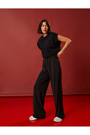 Koton Sportovní mikina 3 Thread Crop - Růžová