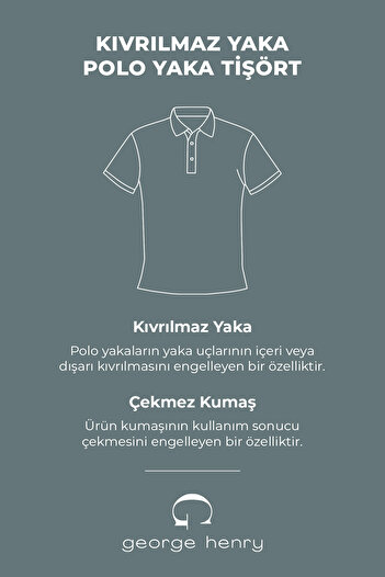 George Henry Pack of 2 Non-Shrinkable Cotton Fabric Slim Fit Slim Fit Men's White-Navy Non-Curling Polo Collar T-Shirts