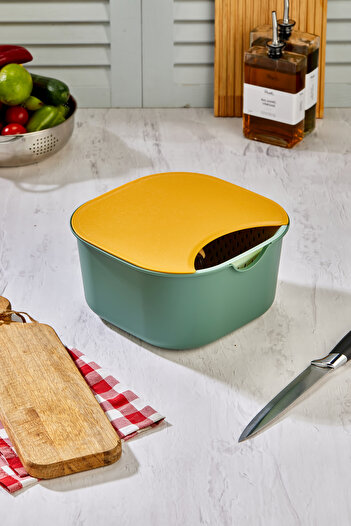 EMBazaar Master 5 Piece Preparation Set - Multi-Purpose Mixing Bowl, Strainer and Cutting Board