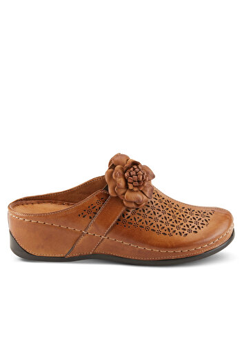 İNZE AYAKKABI Genuine Leather Slippers - Model Name: Citrine