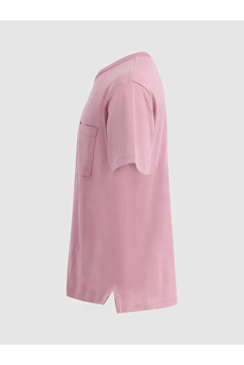 Ltb Rahat Kesim Cepli Pembe T-shırt