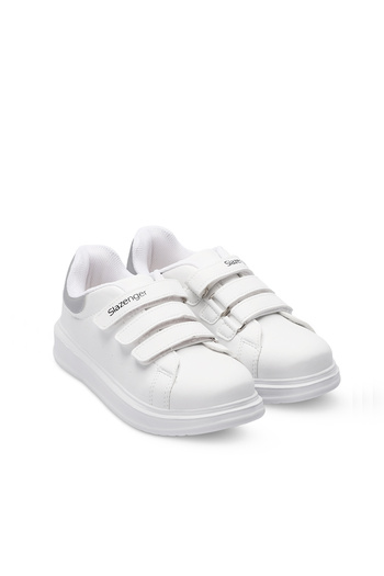 Slazenger Love I Unisex Kids Sneaker - White/Silver