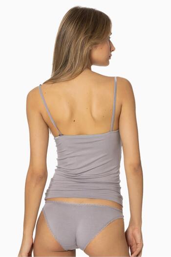 Pierre Cardin Women's Lingerie Combed Cotton Undershirt and Panty Set - 356