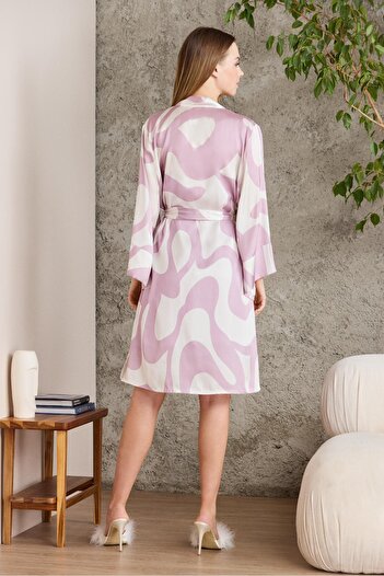 Pierre Cardin Saten Emprime Gecelik & Sabahlık Takım - 2420