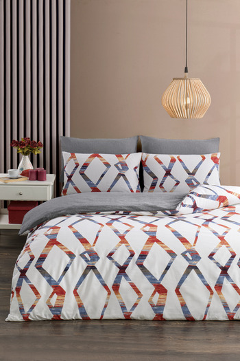 TABEA HOME Soft Dreams Series - Double Cotton Duvet Cover Set with Elastic Sheets