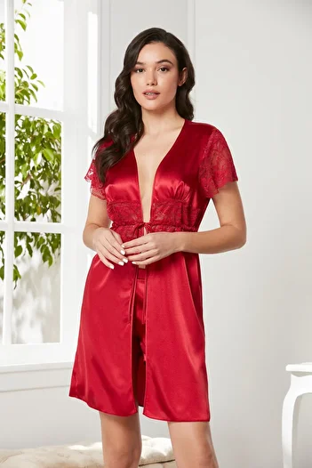 Pierre Cardin Satin Dressing Gown - 1020
