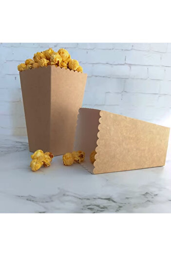 Partifabrik Kraft Natural Color Corn Popcorn Box 8 Pieces