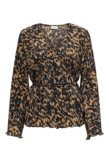 JDY Jdysienna L/S Wrap Cardigan Jrs 15332399   Sudan Brown