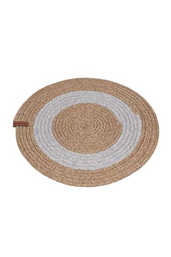 Koza Home Cesta American Service Handmade Cotton Natural Gray Jute Knitted Decorative Supla 37x37cm 9026