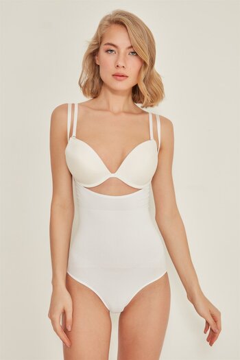 C&City C12023 Slip Body Life Corset White