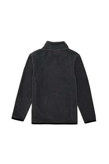U.S. Polo Assn. سويت شيرت من الصوف الأنثراسيت بسحاب نصفي للأولاد 50298060-VR006