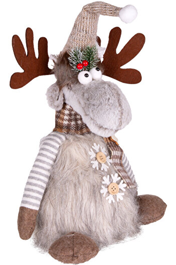 Herdekora Christmas Ornament Deer Figure Lighted Gray 22X14X48 Cm.
