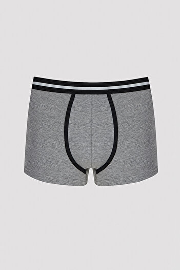 Penti Erkek Tape Koyu Gri - Yeşil 2li Boxer