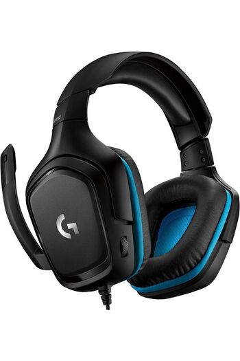 logitech G432 Wired Gaming Headset, 7.1 Surround Sound, Pc/Mac/Xbox One/Ps4/ Switch - Black