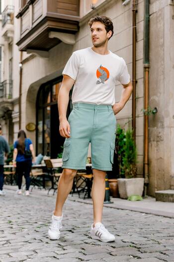 Los banditos Relaxed Cut Men's Shorts with Elastic Waist