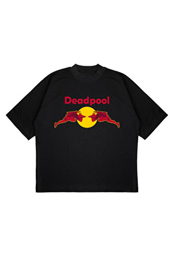 CC STORE DEADPOOL DESIGN OVERSIZE BLACK T-SHIRT