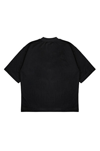 CC STORE ROLLING STONES DESIGN OVERSIZE BLACK T-SHIRT