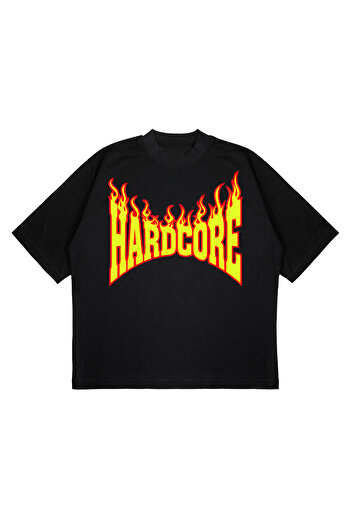 CC STORE HARDCORE DESIGN OVERSIZE BLACK T-SHIRT