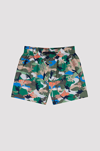 Penti Boy's Camouflage Patterned Shorts Swimsuit