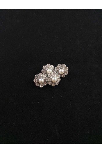 KULMAÇ AKSESUAR Button with Pearls and Crystals