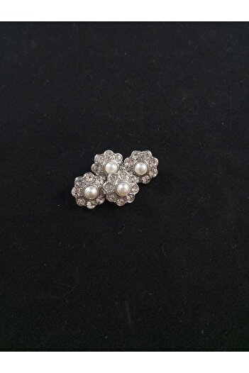 KULMAÇ AKSESUAR Button with Pearls and Crystals