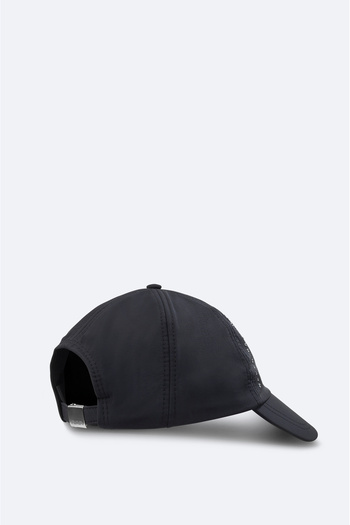 Avva Men's Black 100% Cotton Front Slogan Printed Hat A41Y9206
