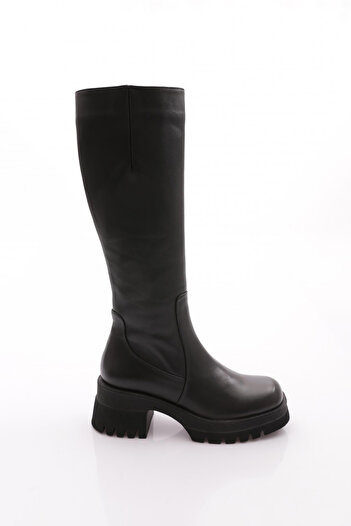 DGN Women's Black Boots Shoes 34242453