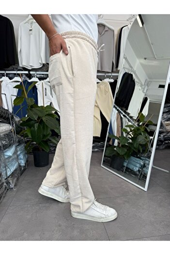 Torias Man Winter Thick Gramaged Velvet Baggy Pants