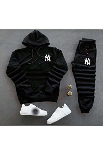 Genel Markalar SİYAH ALT SİYAH SWEAT NY TAKIM