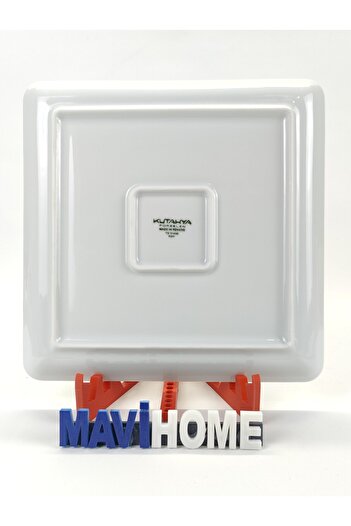 Kütahya Porselen 23 X 23 cm White Square Boat Plate - Single