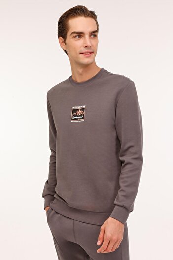 lumberjack ml Greys 16urb2029 4pr Koyu Gri Erkek Sweatshirt