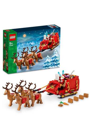 LEGO Santa's Sleigh 40499 – Minifigure and Reindeer for Children 9 Years Old and up
