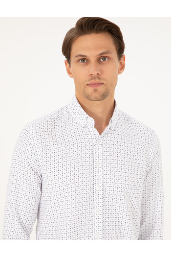 Pierre Cardin İndigo Slim Fit Uzun Kollu Gömlek 50292262-VR028