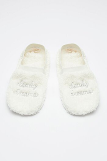 Penti Cloudy Dreams Slogan White Booties Socks
