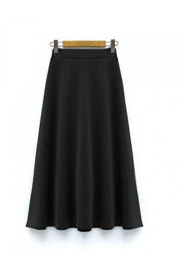 Modamorfo Loose weight scuba puff skirt -black