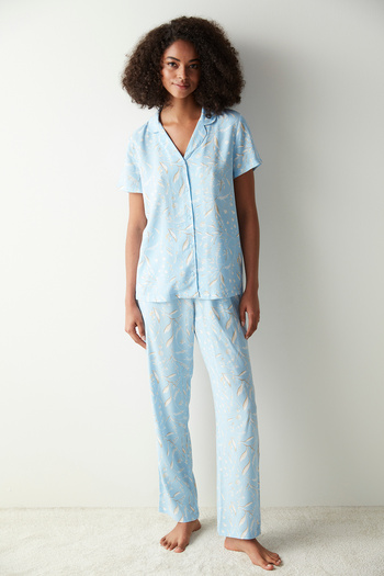 Penti Set de pijamale Maye cu model albastru