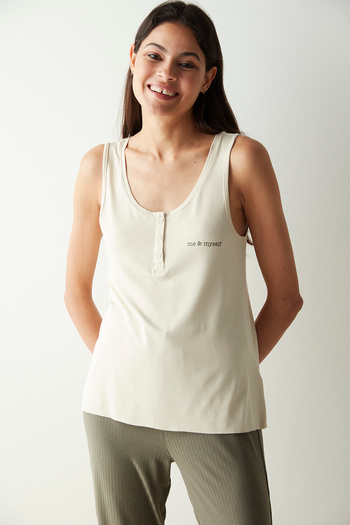 Penti Buttoned Naomi Beige Athlete