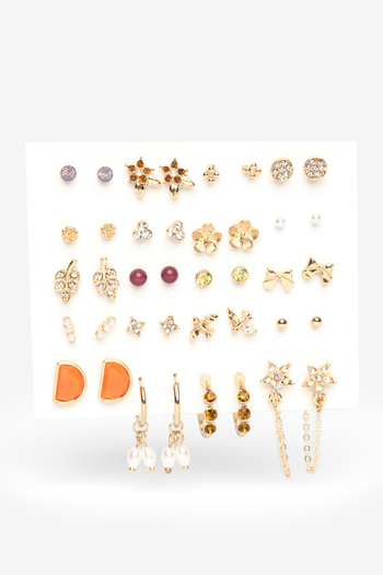 Penti Gold Color Mixed Earring Set