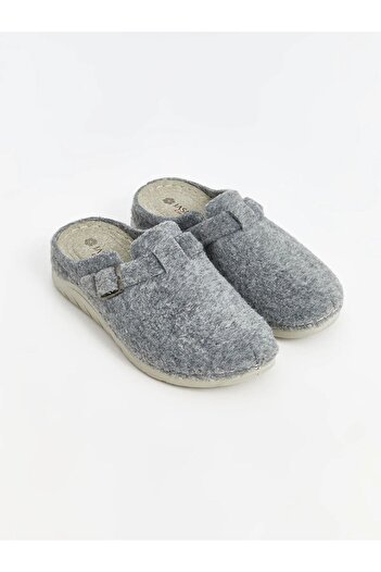 LC Waikiki Jasmine Life Gray Buckle Women's House Slippers