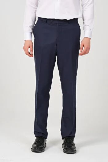 HYMAN Men's Regular Fit Fabric - Trousers