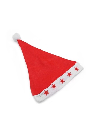 asöy Christmas Hat Lighted Christmas Hat Red Lighted Hat Star Patterned Christmas Hat 1 Piece