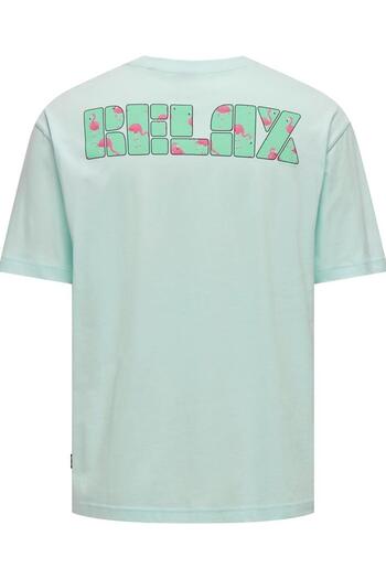 Only & Sons Light Green Men's T-shirt - Onsmervyn Life RLX Summer22029519