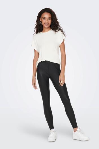ONLY Onlsanira Coated Leggings Jrs 15276916 Black