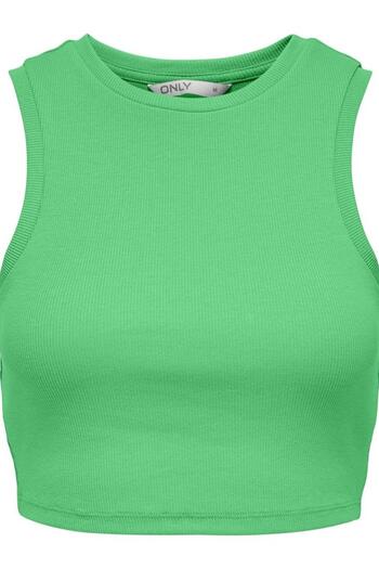 ONLY ONLVILMA S/L CROPPED TANK TOP JRS NOOS15282771 GREEN