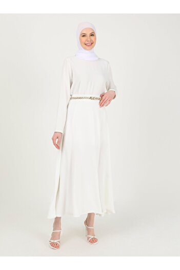 Refka Aerobin Flared Skirt with Elastic Waist - White - Woman