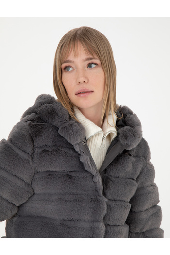 Pierre Cardin Anthracite Faux Fur 50276352-Vr006