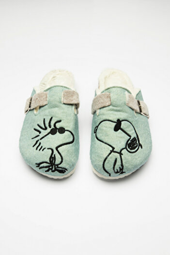Penti Buz Yeşili Lic Snoopy Mint Terlik