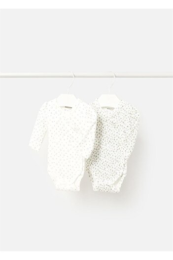 MAYORAL Baby Girl Printed 2-Piece Bodysuit Cream 2775