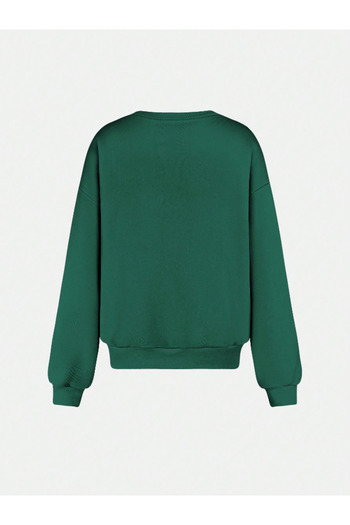 Derays Unisex Ανδρικό/Γυναικείο SILLY Προσαρμοσμένο πολύχρωμο βαμβακερό φούτερ με λαιμόκοψη