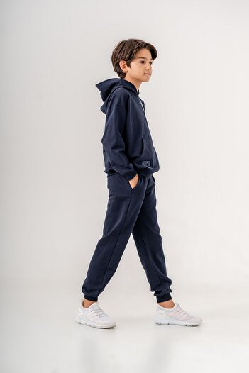Mışıl Kids Boy's Tracksuit Set - Free-42 ° 3-up Printed, Leg Print Detail, Hooded